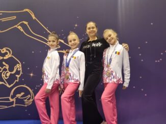 Micile gimnaste și-au demonstrat încă o dată talentul de aur. FOTO Facebook Cumpana News