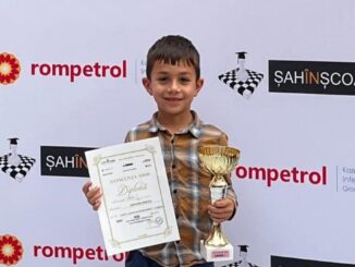 Mircea Adochiei, component al secției de șah a Clubului Sportiv „Victoria Cumpăna”, pregătit de antrenorul Daniel Panainte. FOTO CS Victoria Cumpăna