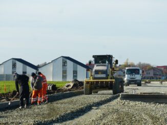 Strada modernizată face legătura cu nodul rutier de descărcare de pe autostradă. FOTO Primăria Cumpăna