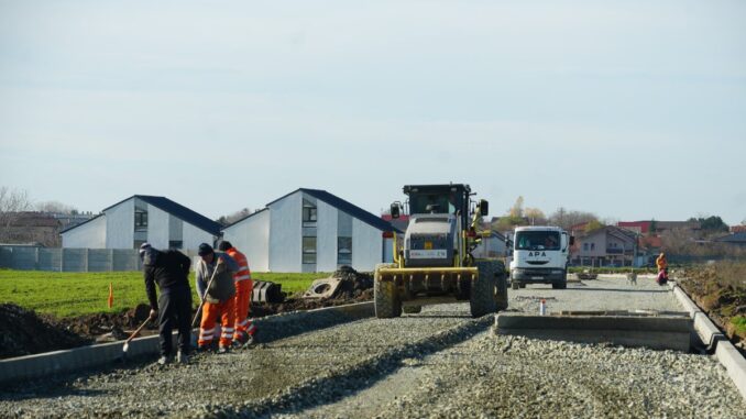 Strada modernizată face legătura cu nodul rutier de descărcare de pe autostradă. FOTO Primăria Cumpăna